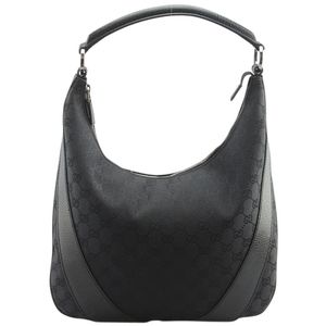 MAKE AN OFFER💥GUCCI Black Monogram Hobo